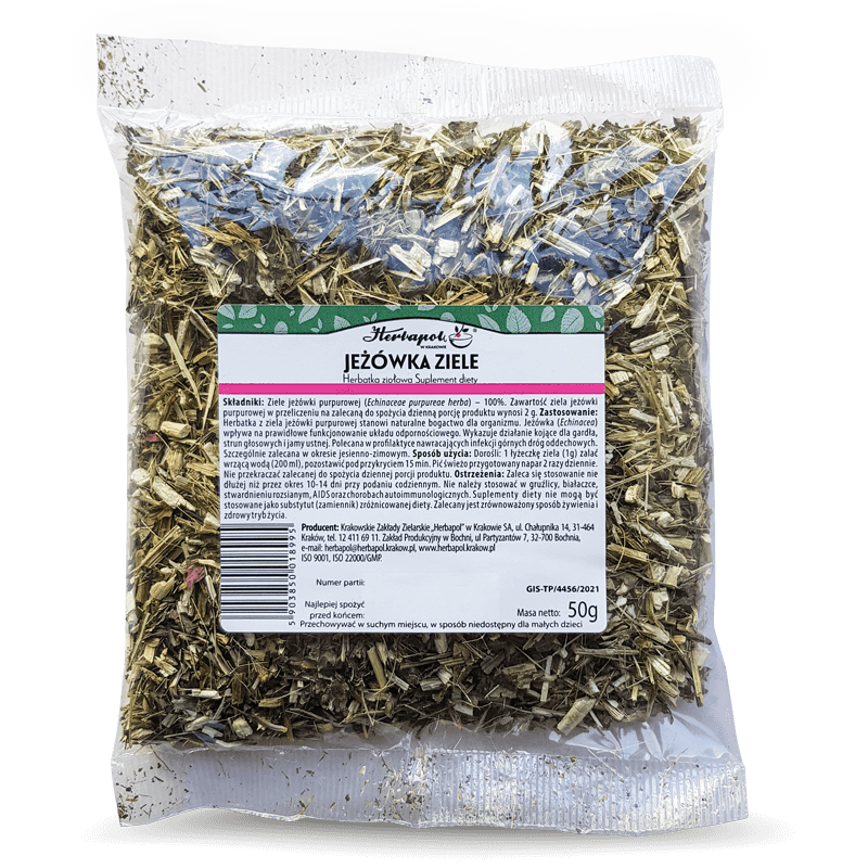 Echinacea-Kraut 50 g HERBAPOL MHD: 10-2026
