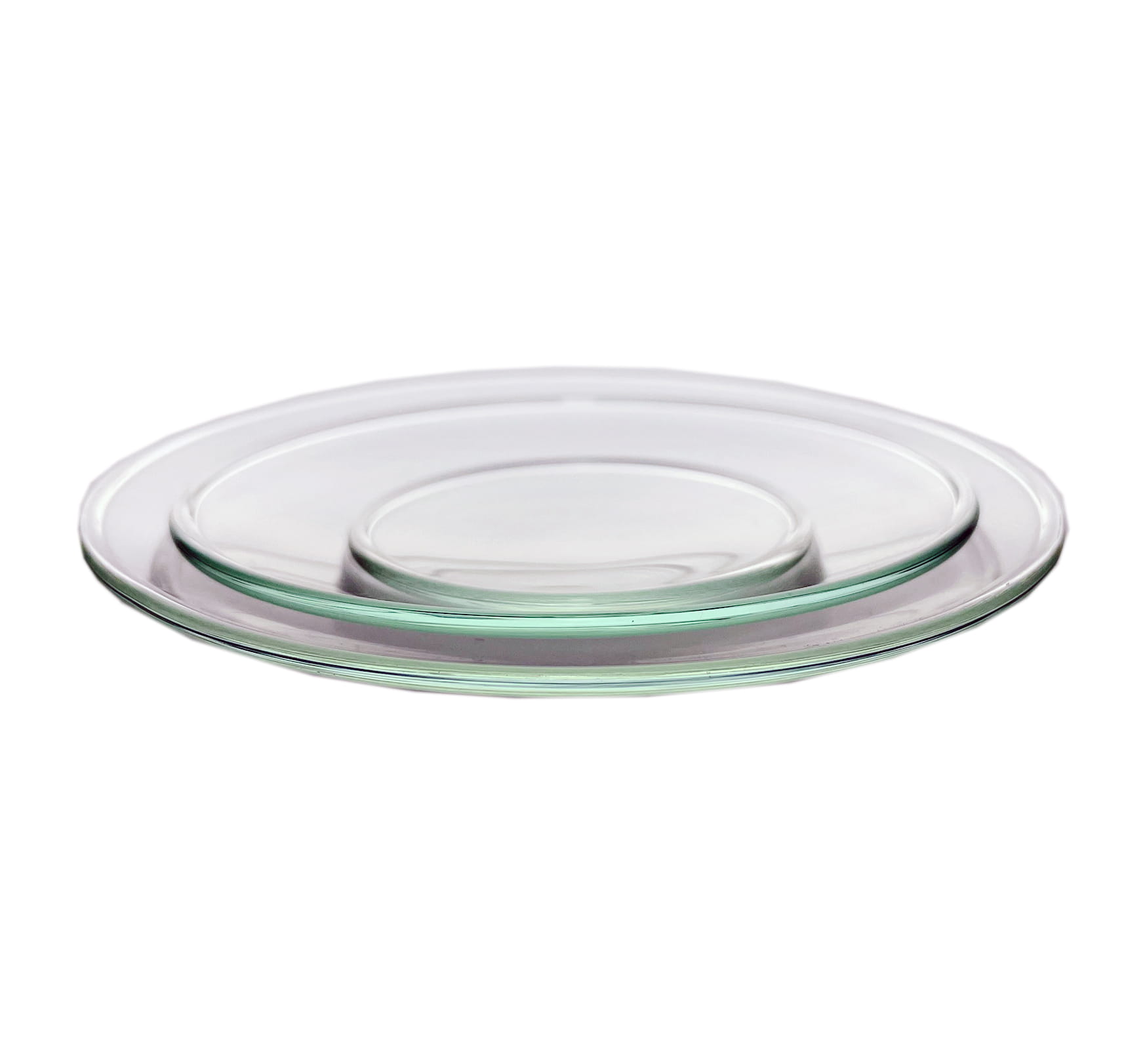 Uhrenglas 40mm von WARCHEM, transparent und rund, zeigt das Uhrglas im Nahaufnahmebild.