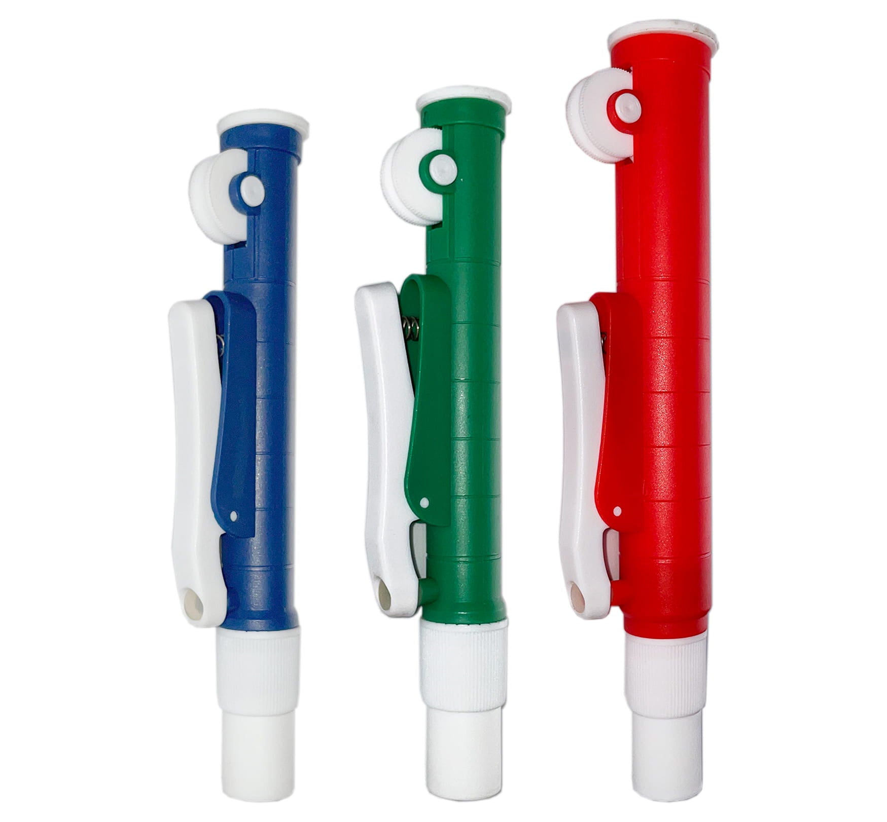 Manuelle Pipettenpumpe WARCHEM, 0-2 ml, für präzises Abfüllen und Dosieren in Laboranwendungen, auf weißem Hintergrund.