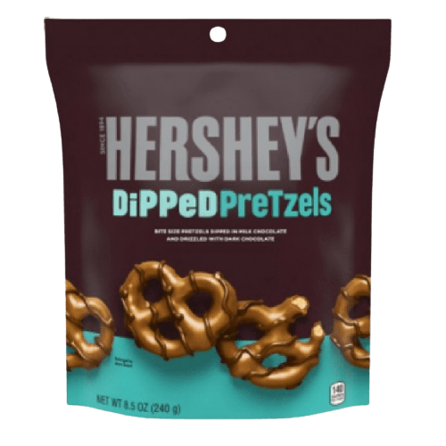 Hersheys getauchte Brezeln aus Milchschokolade - Biolaboratorium