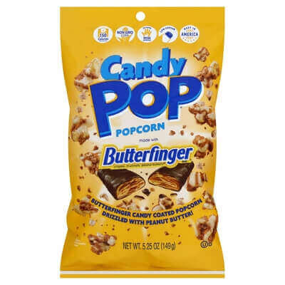 Candy Pop Popcorn Butterfinger 149g - Biolaboratorium