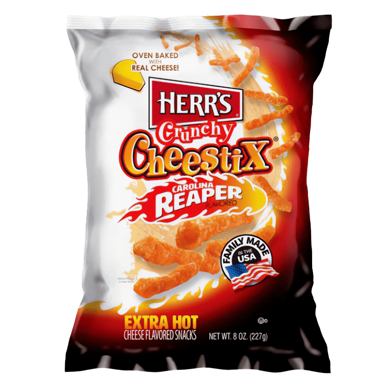 Herr's Crunchy Cheestix Carolina Reaper - Biolaboratorium