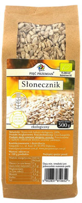 Glutenfreie Sonnenblumenkerne BIO 500g FÜNF ÄNDERUNGEN - Biolaboratorium