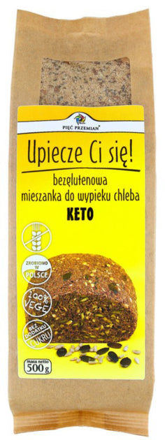 Eine Mischung zum Backen von glutenfreiem Keto-Brot 500 g FÜNF ÄNDERUNGEN - Biolaboratorium