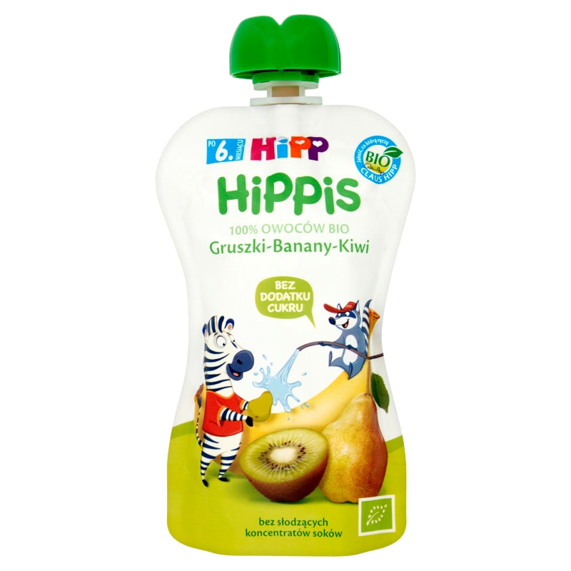HIPP BIO HIPPIS BIRNEN-BANANEN-KIWI-FRUCHT-MOUSSE NACH 6 MONATEN 100 G - Biolaboratorium