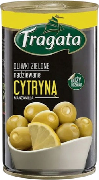 Grüne Oliven gefüllt mit Zitrone 300g Fragata - Biolaboratorium