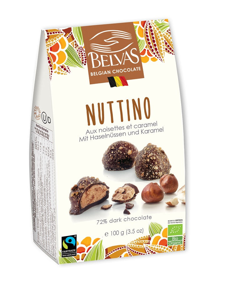Belgische Fair Trade Haselnuss-Pralinen BIO 100 g - BELVAS - Biolaboratorium