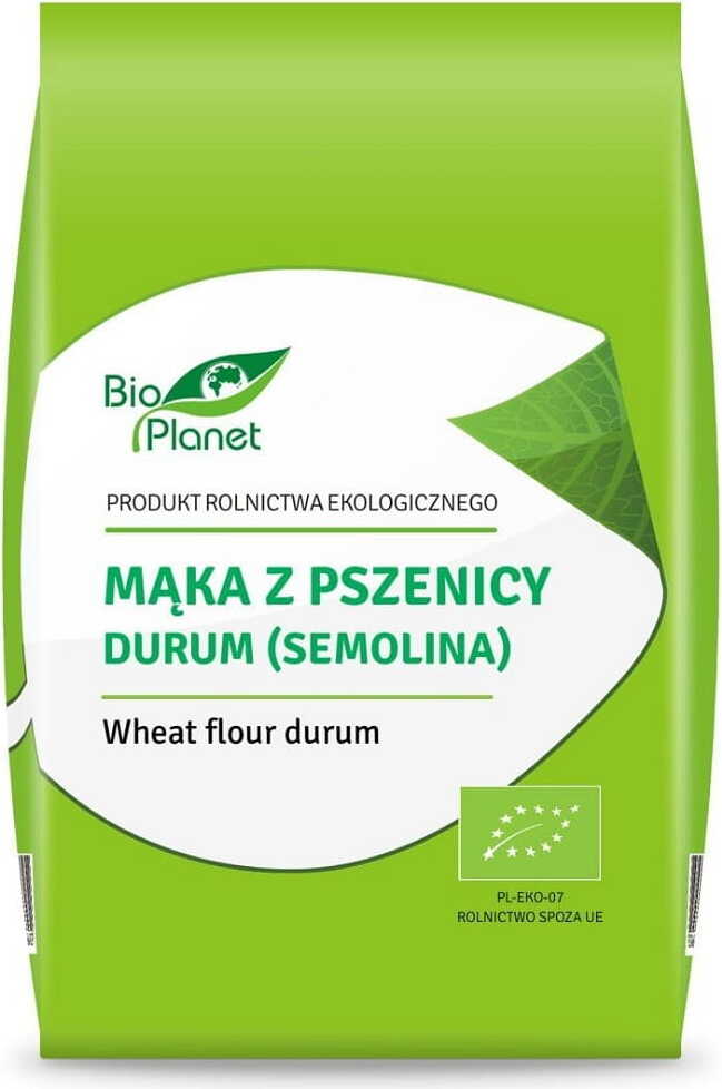 BIO-DURUMWEIZENMEHL (SEMOLINA) 500 g – BIO PLANET MHD: 09-2026