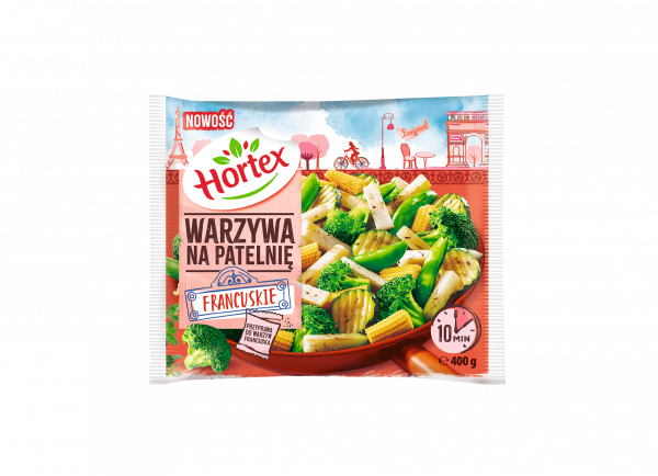 Gefrorenes französisches Gemüse Hortex 400g - Biolaboratorium