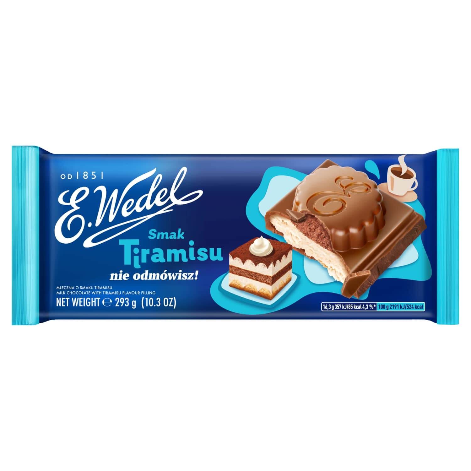 Milchschokolade mit Tiramisu-Geschmack E. Wedel 293g - Biolaboratorium