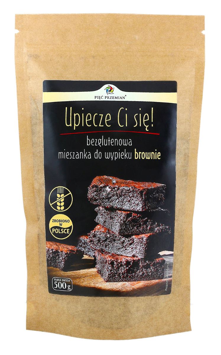 Glutenfreie Brownie-Backmischung 500g FÜNF ÄNDERUNGEN - Biolaboratorium