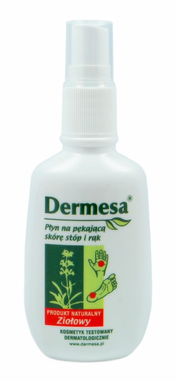 DERMESA Flüssigkeit für rissige Haut an Füßen und Händen 65ml - Biolaboratorium