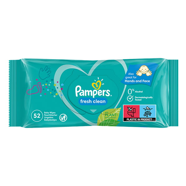 Fresh Clean Pampers Tücher 52 Stk - Biolaboratorium