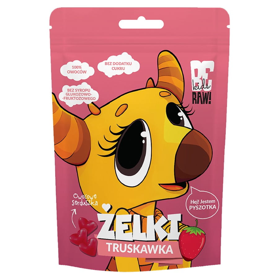 BeRAW Kids Erdbeer-Gummibärchen, 35 g MHD: 10-2026