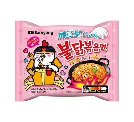 Samyang Buldak Hot Chicken Carbonara Ramen 130g - Biolaboratorium