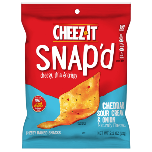 Cheez IT Snap'd Cheddar Sauerrahm & Zwiebel 212 g - Biolaboratorium