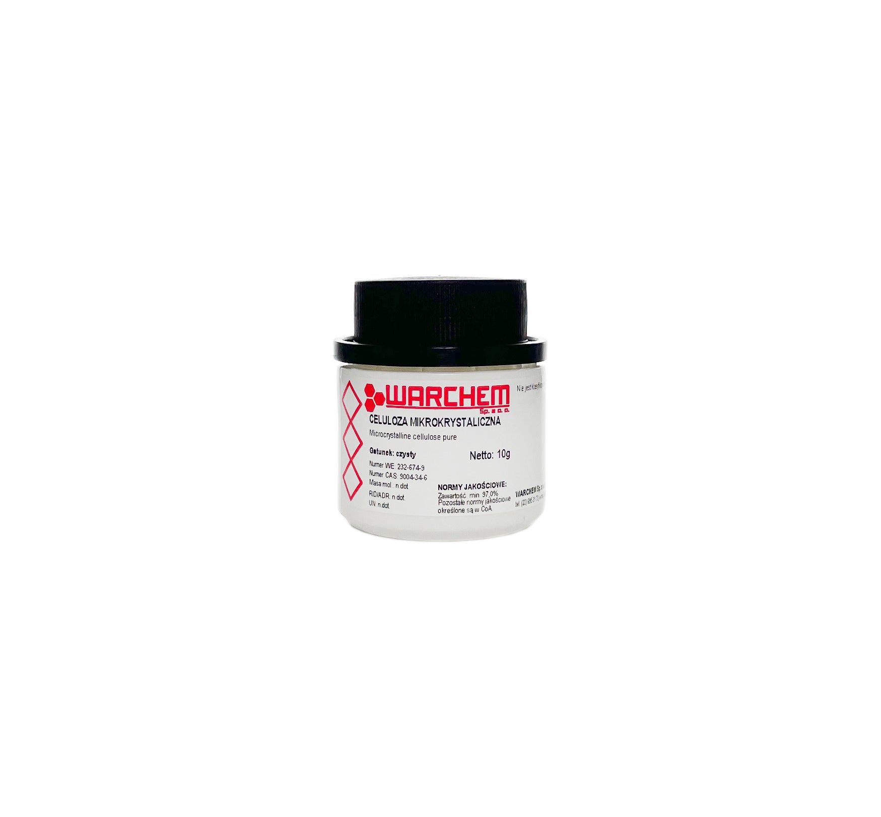 Reine Mikrokristalline Zellulose in 10g Packung von WARCHEM, feines Pulver für industrielle und wissenschaftliche Anwendungen