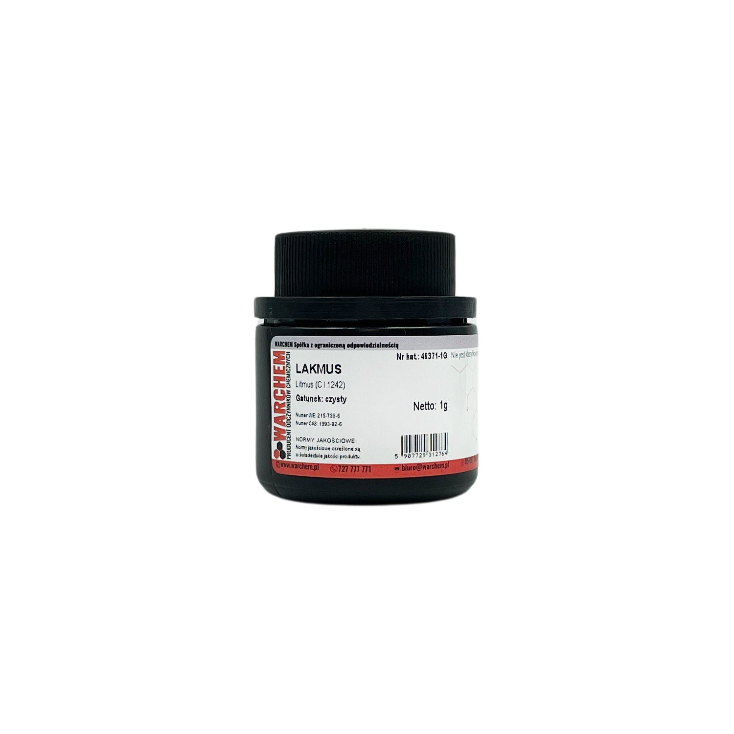 WARCHEM LAKMUS - pur 1g WARCHEM in transparent Verpackung, feines Pulver, hochwertige Qualität, detailreiche Ansicht
