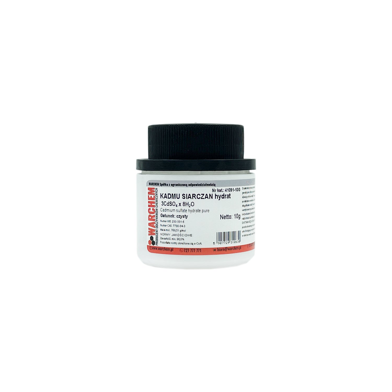 Reines Cadmiumsulfat-Hydrat in 10g Verpackung von WARCHEM, chemische Substanz für Labor- oder Forschungszwecke