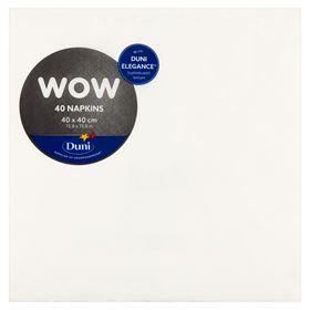 DUNI ELEGANCE LILY SERVIETTEN 40 X 40 CM WEISS 40 STÜCK - Biolaboratorium
