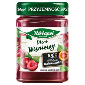 HERBAPOL KIRSCHMarmelade mit reduziertem Zuckergehalt 280 g - Biolaboratorium