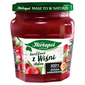 HERBAPOL EXTRA KIRSCHMARMELADE MIT REDUZIERTEM ZUCKERGEHALT 240 G - Biolaboratorium