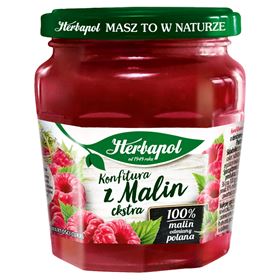 HERBAPOL EXTRA HIMBEERMarmelade mit reduziertem Zuckergehalt 240 g - Biolaboratorium