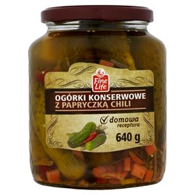 FINE LIFE PFLÜCKTGURKEN MIT CHILI 640 G - Biolaboratorium