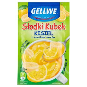 GELLWE SWEET MUG JELLY MIT FRUCHTSTÜCKEN ZITRONE BANANE 30 G - Biolaboratorium