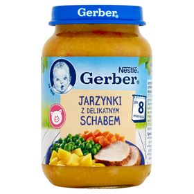 GERBER-GEMÜSE MIT ZARTEM LENDE NACH 8 MONATEN 190 G - Biolaboratorium