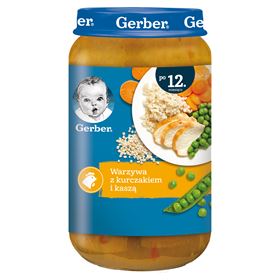 GERBER JUNIOR GEMÜSE MIT HÜHNCHEN UND GRÜPFE NACH 12 MONATEN AUF 250 G - Biolaboratorium