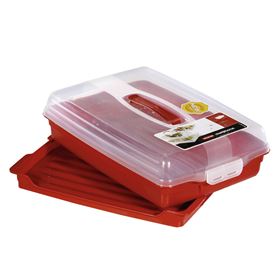 CURVER KUCHENBEHÄLTER RECHTECKIG GROß ROT - Biolaboratorium