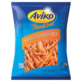 AVIKO GEFRORENE SÜSSKARTOFFEL-POMMES 2,27 KG - Biolaboratorium