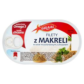 GRAAL-MAKREEL-FILETS IN SENFSOSSE MIT MEERRETTISCH 170 G - Biolaboratorium