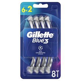 GILLETTE BLUE3 FUSSBALL EINWEG HERREN 6+2 STÜCK - Biolaboratorium