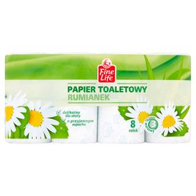 FINE LIFE 3-LAGIGES TOILETTENPAPIER KAMILLE 8 ROLLEN - Biolaboratorium