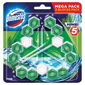 DOMESTOS POWER 5 PINE TOILET CUBE 55 G 3 STÜCK - Biolaboratorium