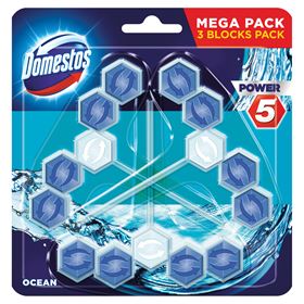 DOMESTOS POWER 5 OCEAN TOILET CUBE 55 G 3 STÜCK - Biolaboratorium