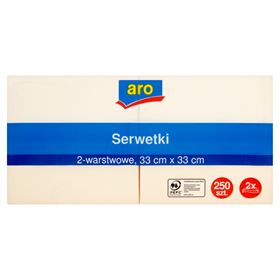 ARO 2-LAGIGE CREMESERVIETTEN 33 X 33 CM 250 ST - Biolaboratorium