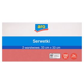 ARO 2-LAGIGE SERVIETTEN SCHWARZ 33 X 33 CM 250 ST - Biolaboratorium