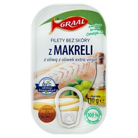 GRAAL-FILETS VON MAKREEL MIT NATIVEM OLIVENÖL EXTRA 110 G - Biolaboratorium