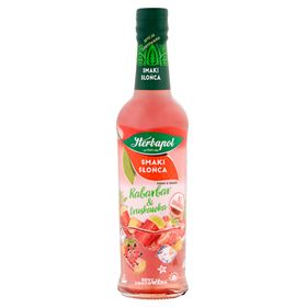 HERBAPOL NAHRUNGSERGÄNZUNGSSIRUP MIT RHABABAR-GESCHMACK MIT ERDBEERE 420 ML 8 STÜCK - Biolaboratorium