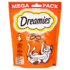 DREAMIES ERGÄNZUNGSFUTTER FÜR ERWACHSENE KATZEN UND KÄTZCHEN MIT KÖSTLICHEM HÜHNCHEN 180 G - Biolaboratorium