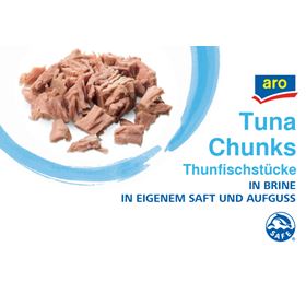 ARO-THUNFISCHSTÜCKE IN EIGENER SAUCE 1705 G 6 STÜCK - Biolaboratorium