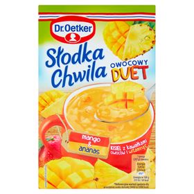 DR.OETKER SWEET MOMENT FRUIT DUO MANGO & ANANAS-GELEE MIT FRUCHSTÜCKEN 32 G - Biolaboratorium