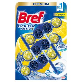 BREF WC COLOR AKTIV WC ANHÄNGER ZITRONE 50 G 3 STÜCK - Biolaboratorium