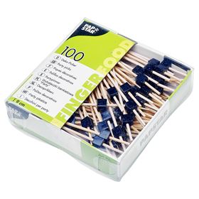 FINGERFOOD-WÜRFELSTÄBCHEN 9 CM 100 STÜCK - Biolaboratorium