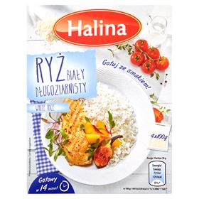 HALINA LANGKÖRNIGER WEISSER REIS 400 G - Biolaboratorium