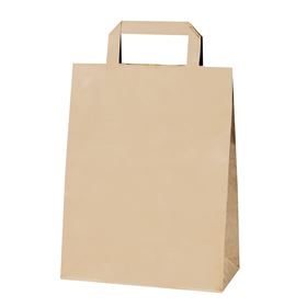 HORECA POLEN TASCHE MIT GRIFF BRAUN 22 CM X 11 CM X 28 CM - Biolaboratorium