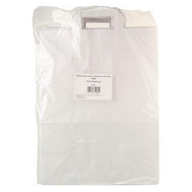 HORECA POLEN PAPIERTASCHE MIT GRIFF WEISS 32 X 16 X 42 CM 25 ST - Biolaboratorium